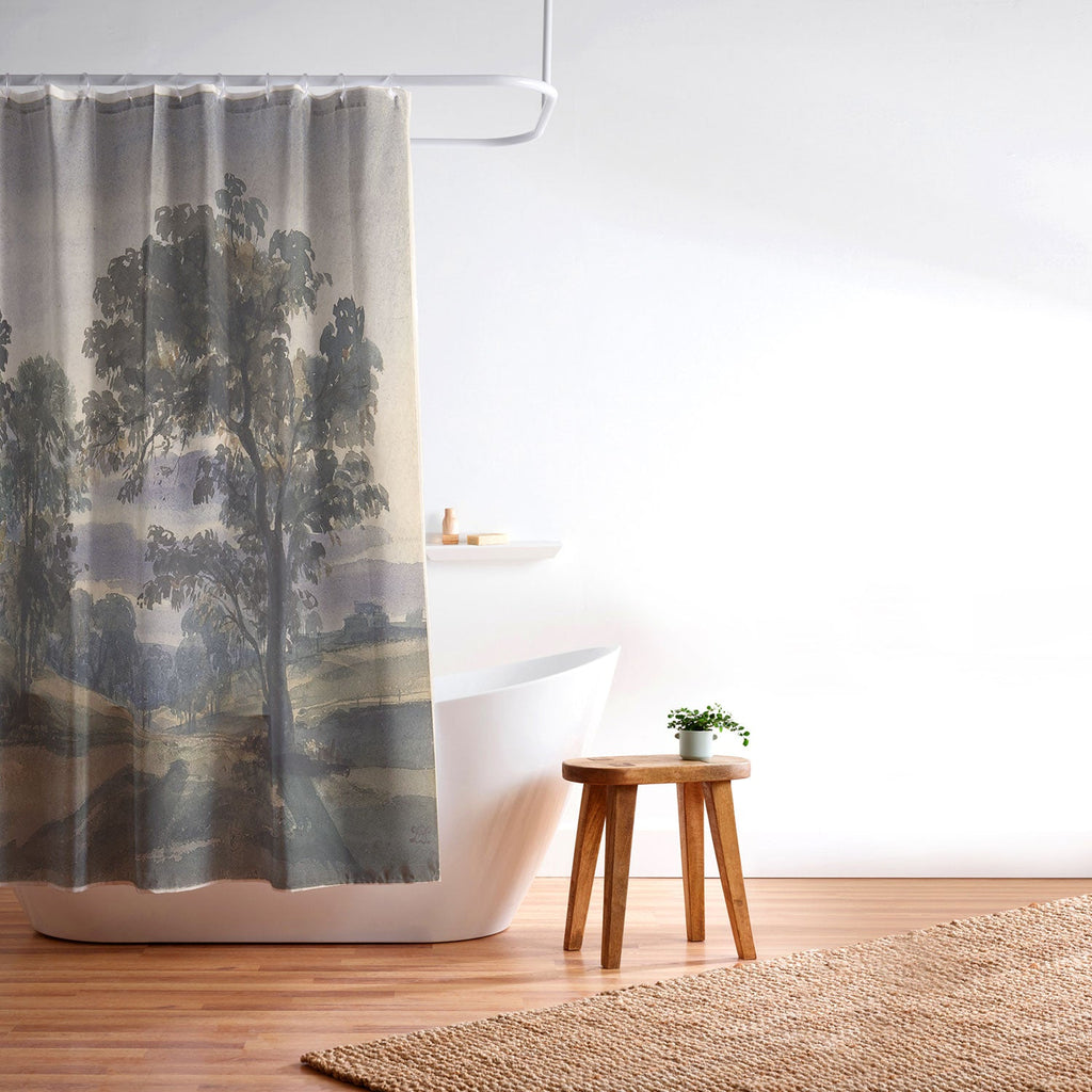 Shopability A Parkland View at Dusk Shower Curtain