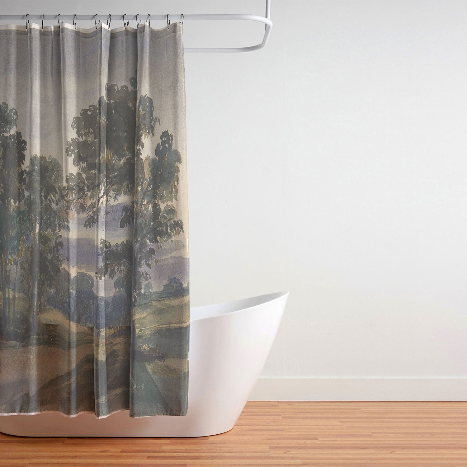 Shopability A Parkland View at Dusk Shower Curtain