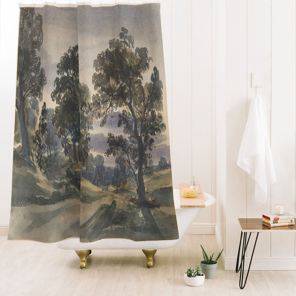 Shopability A Parkland View at Dusk Shower Curtain