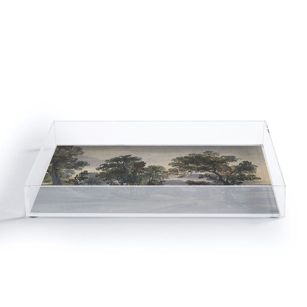 Shopability A Parkland View at Dusk Acrylic Tray