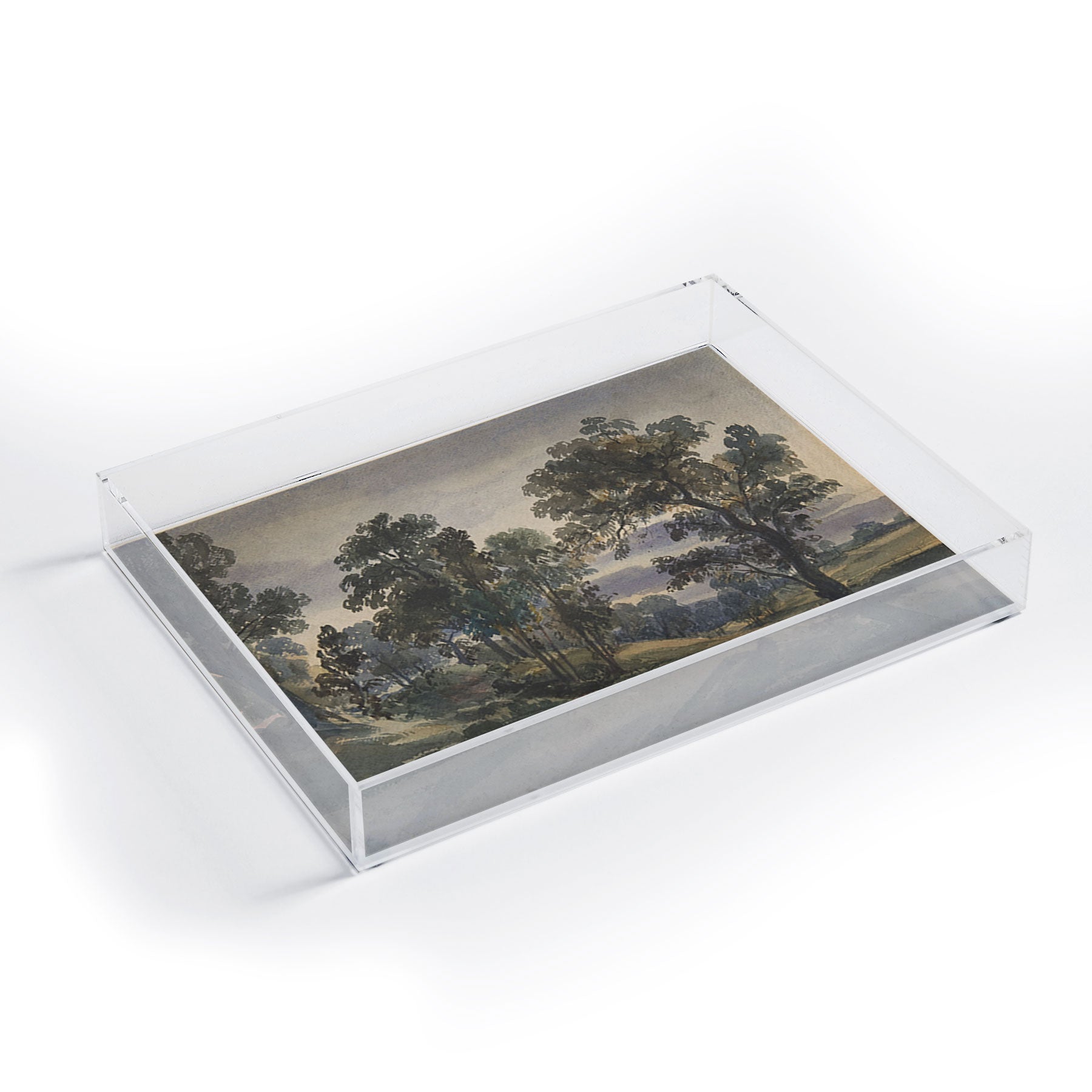 Shopability A Parkland View at Dusk Acrylic Tray