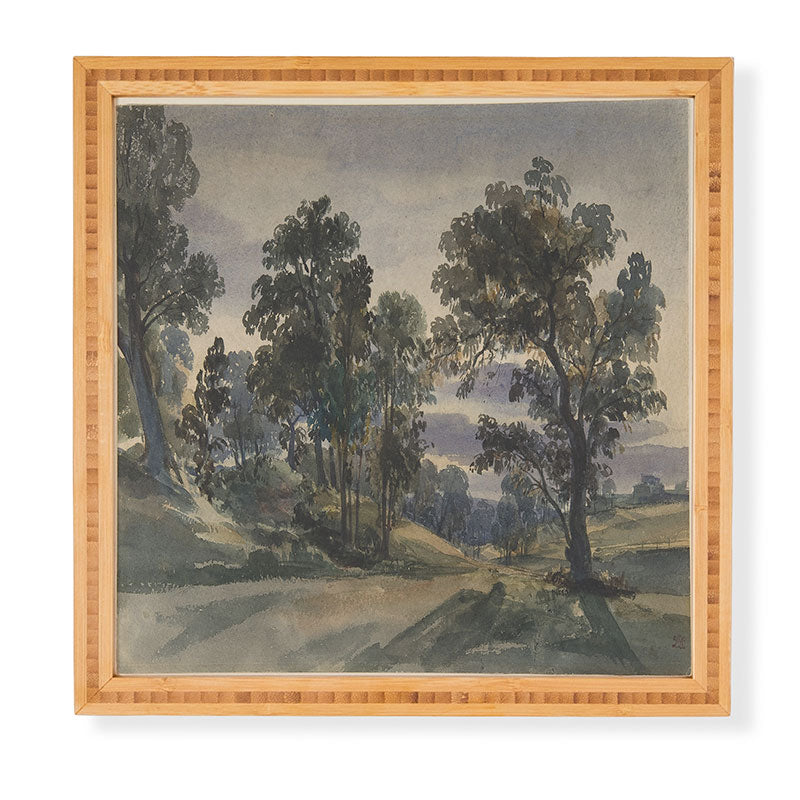 Shopability A Parkland View at Dusk Framed Wall Art