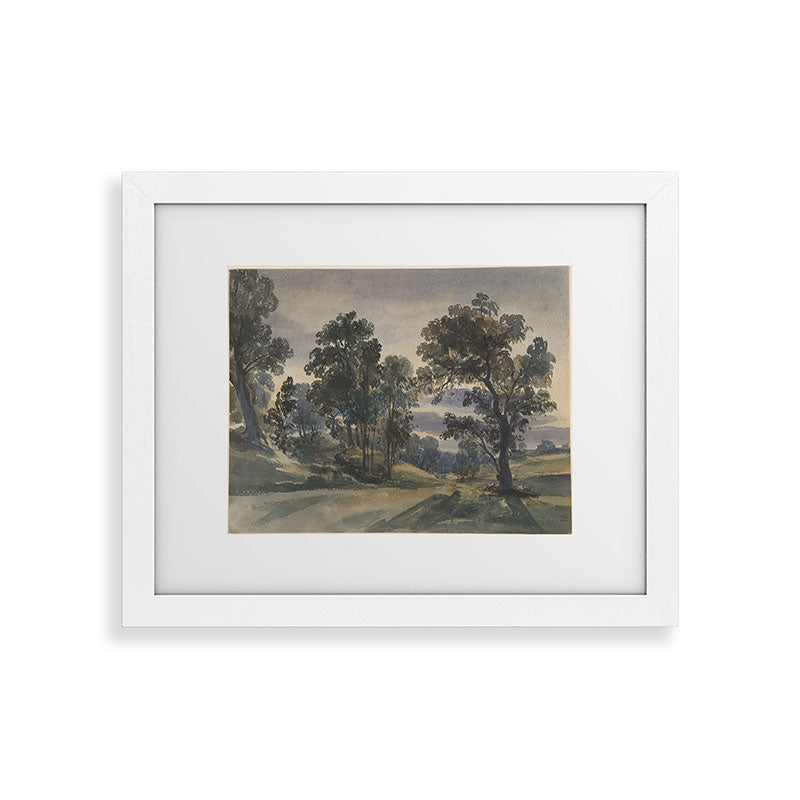Shopability A Parkland View at Dusk Framed Art Print