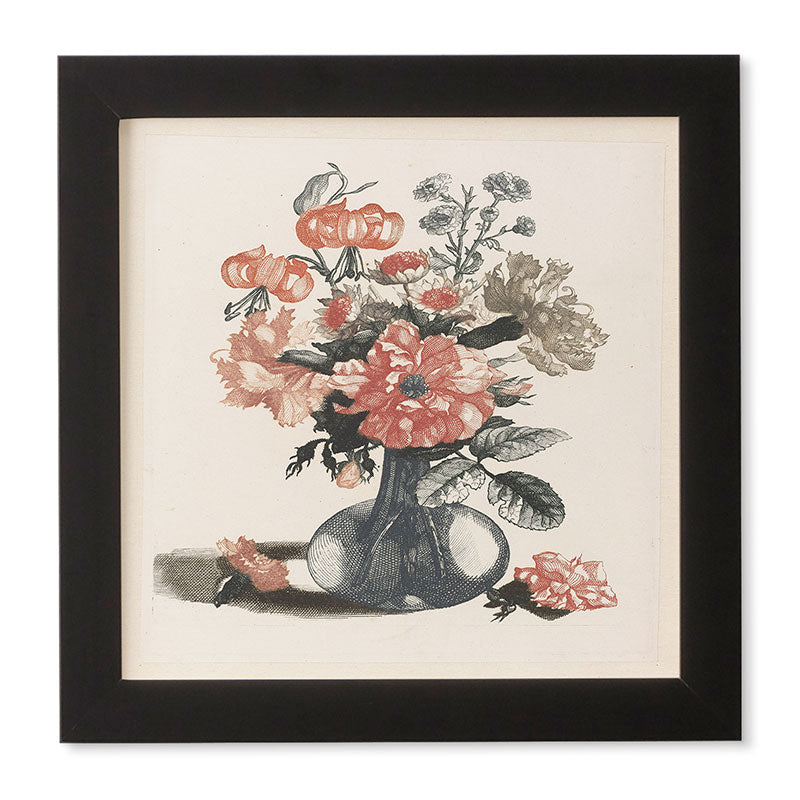 Shopability Five Prints of Flowers in Vase Framed Wall Art