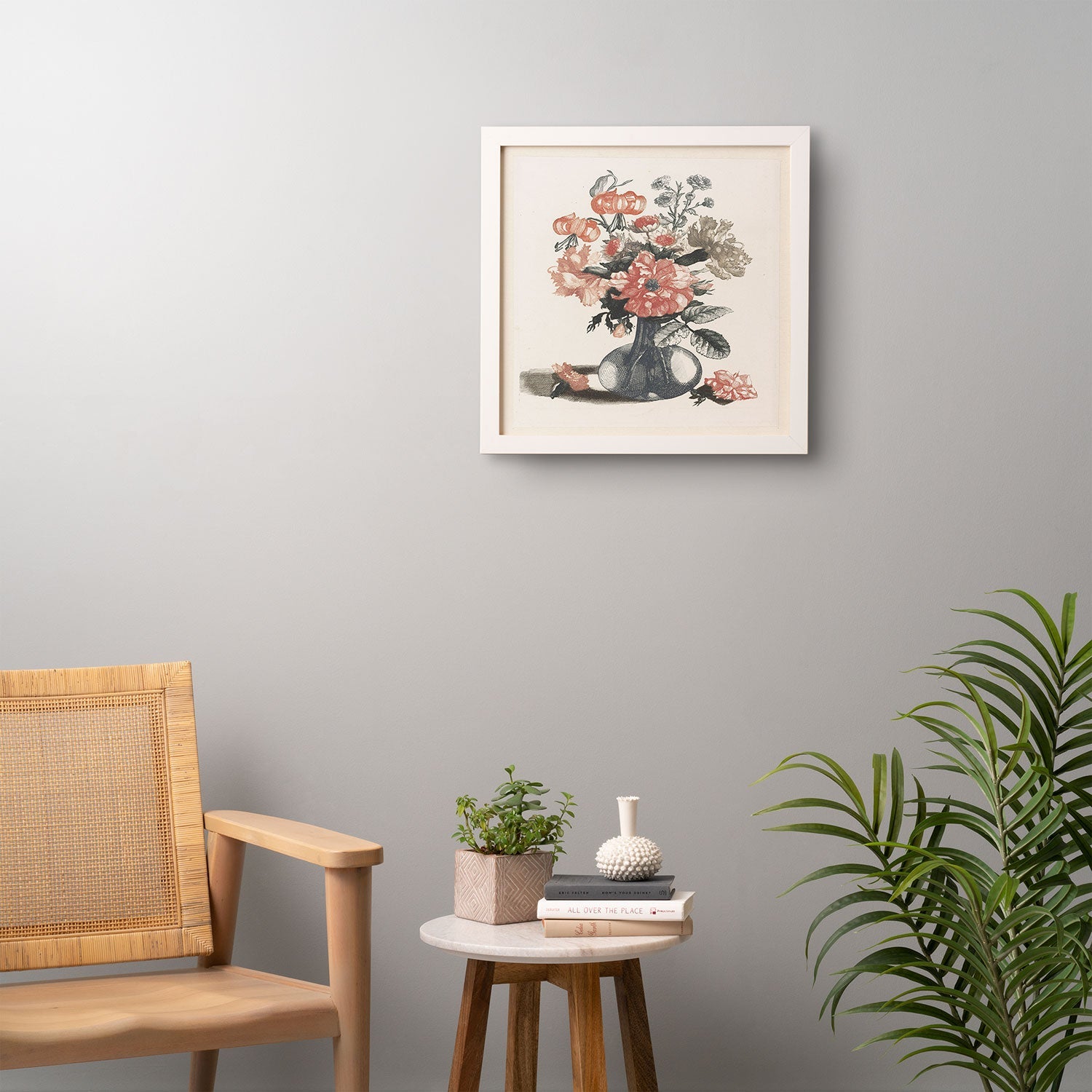 Shopability Five Prints of Flowers in Vase Framed Wall Art
