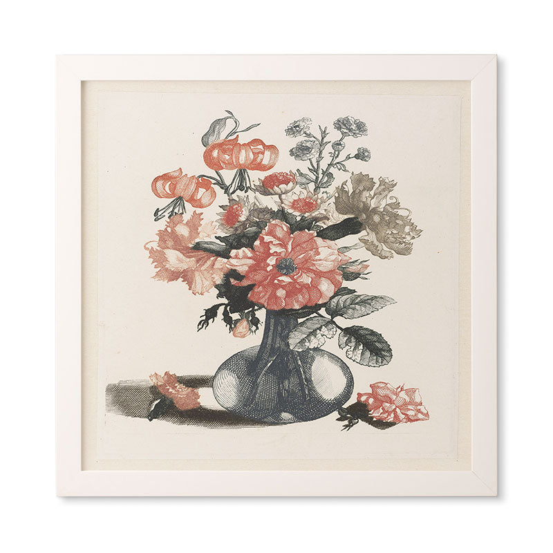 Shopability Five Prints of Flowers in Vase Framed Wall Art