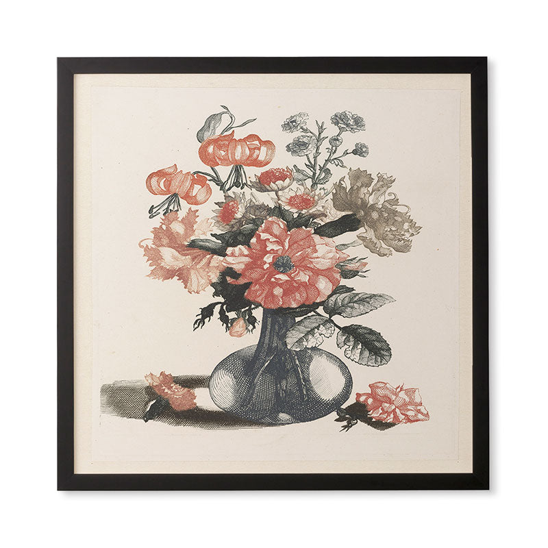 Shopability Five Prints of Flowers in Vase Framed Wall Art