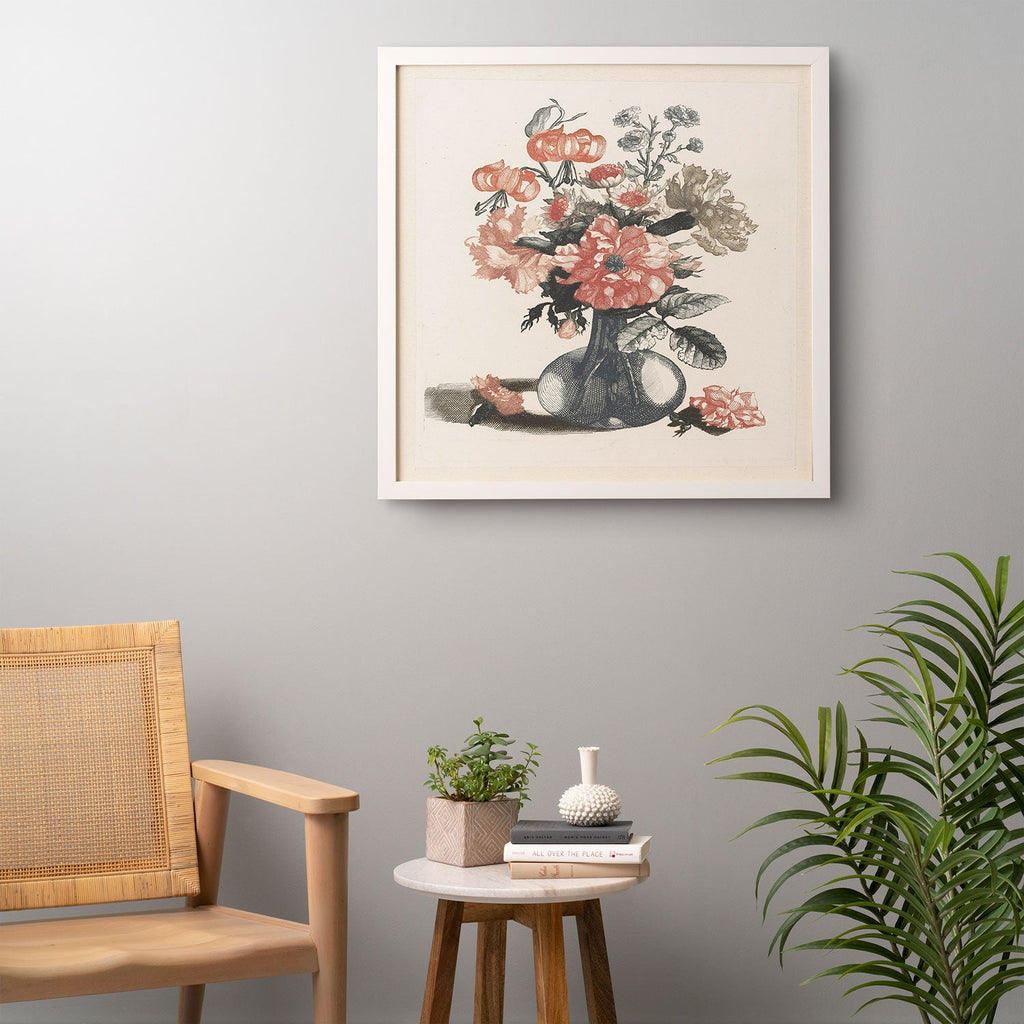 Shopability Five Prints of Flowers in Vase Framed Wall Art