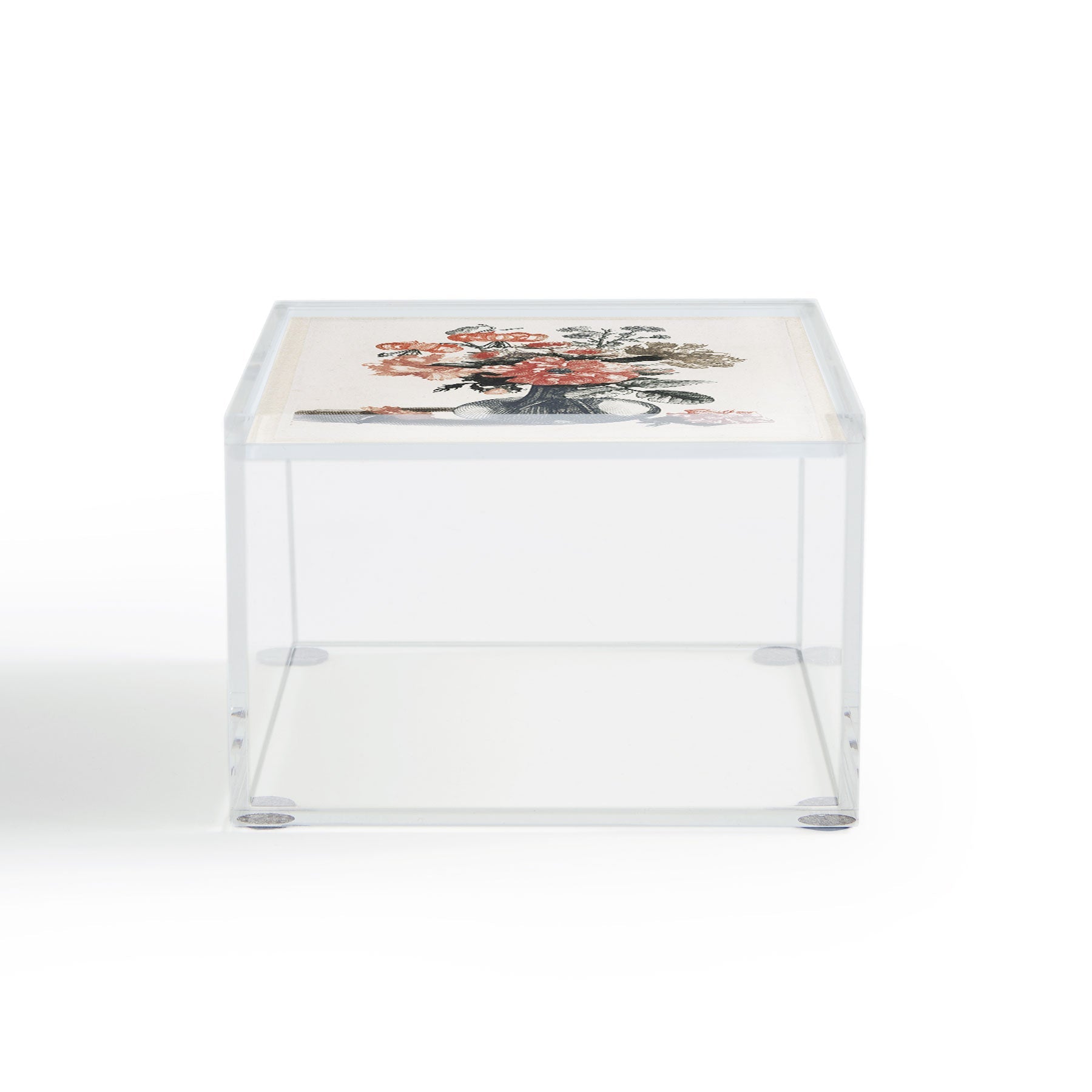 Shopability Five Prints of Flowers in Vase Acrylic Box