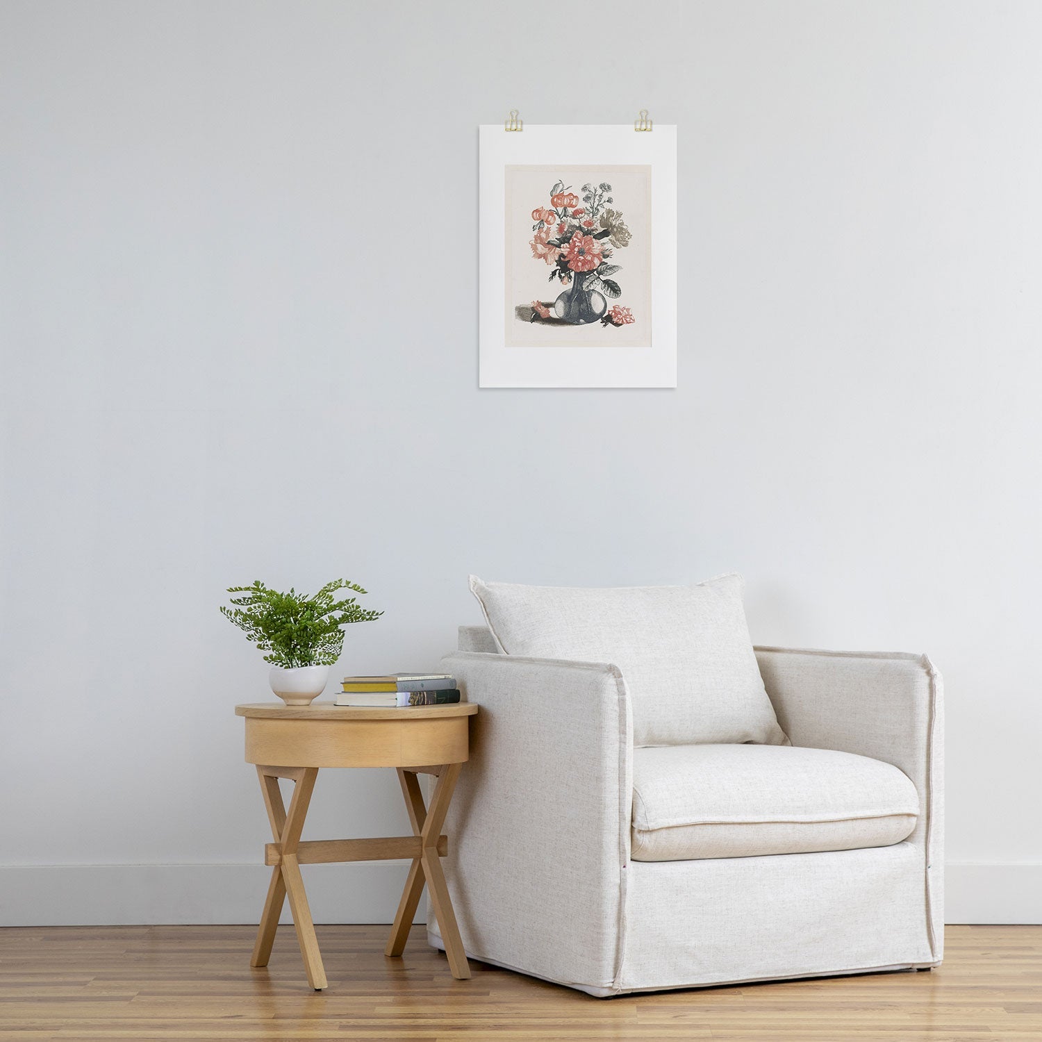 Shopability Five Prints of Flowers in Vase Art Print