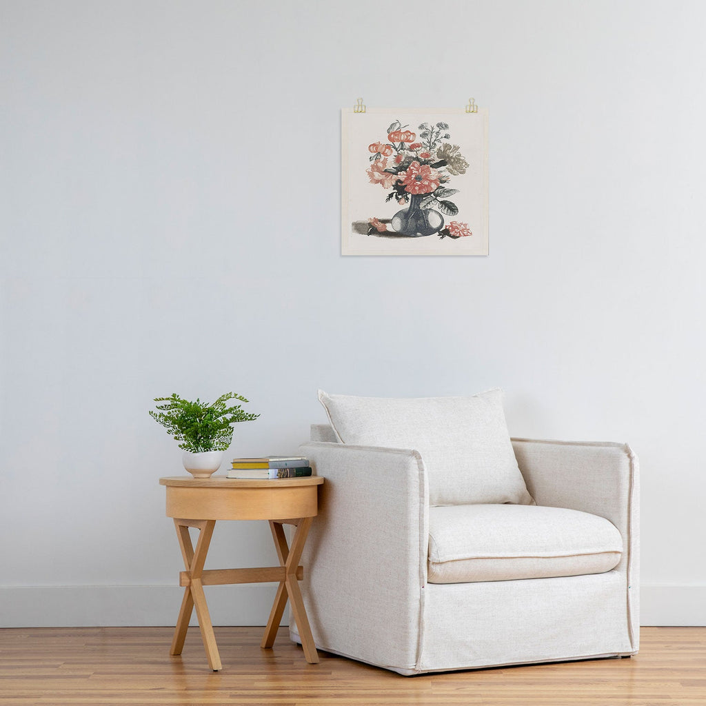 Shopability Five Prints of Flowers in Vase Art Print