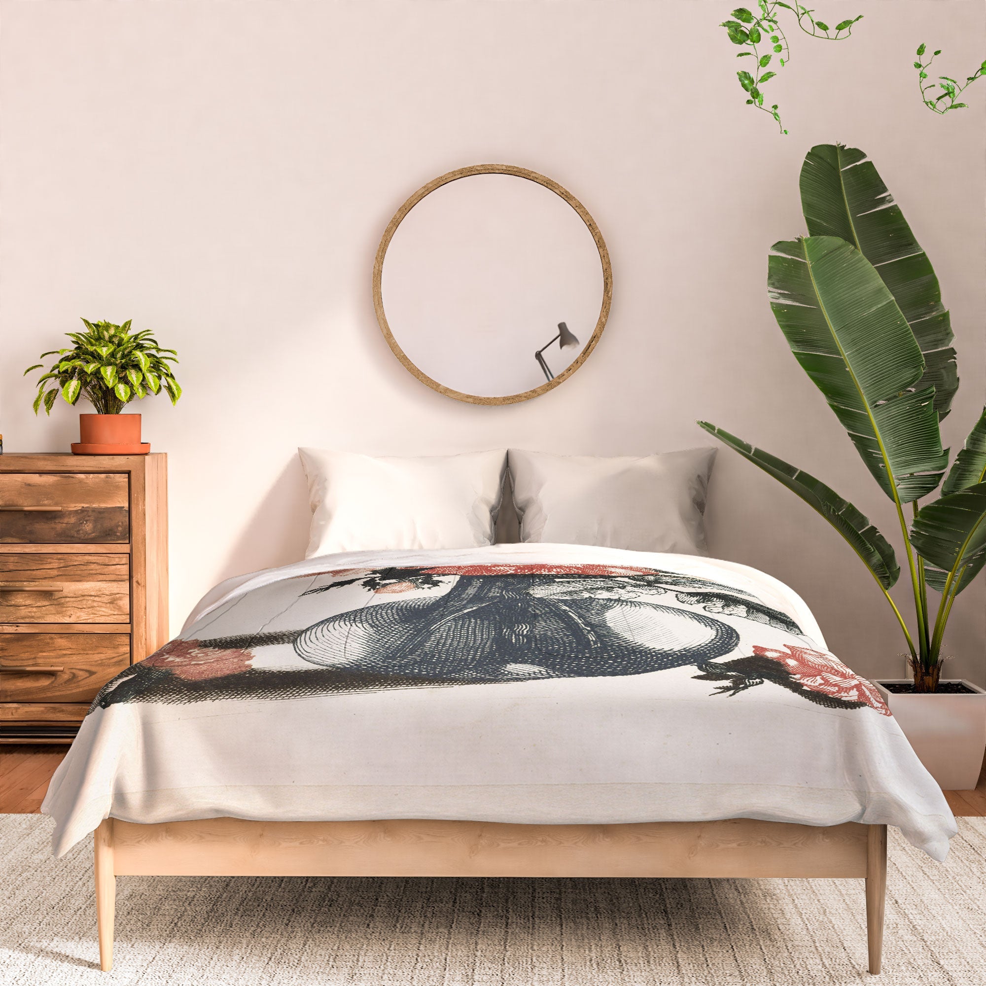 Shopability Five Prints of Flowers in Vase Comforter