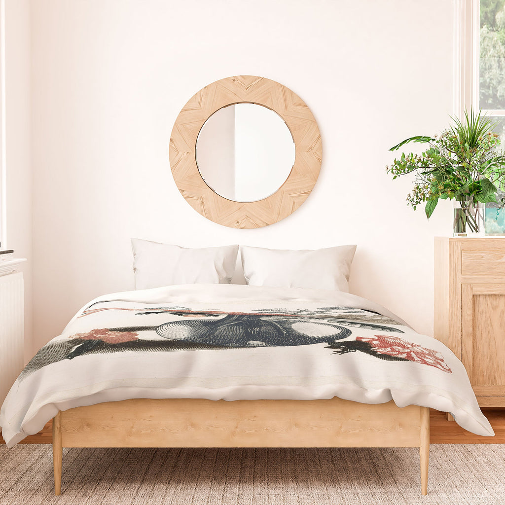 Shopability Five Prints of Flowers in Vase Duvet Cover