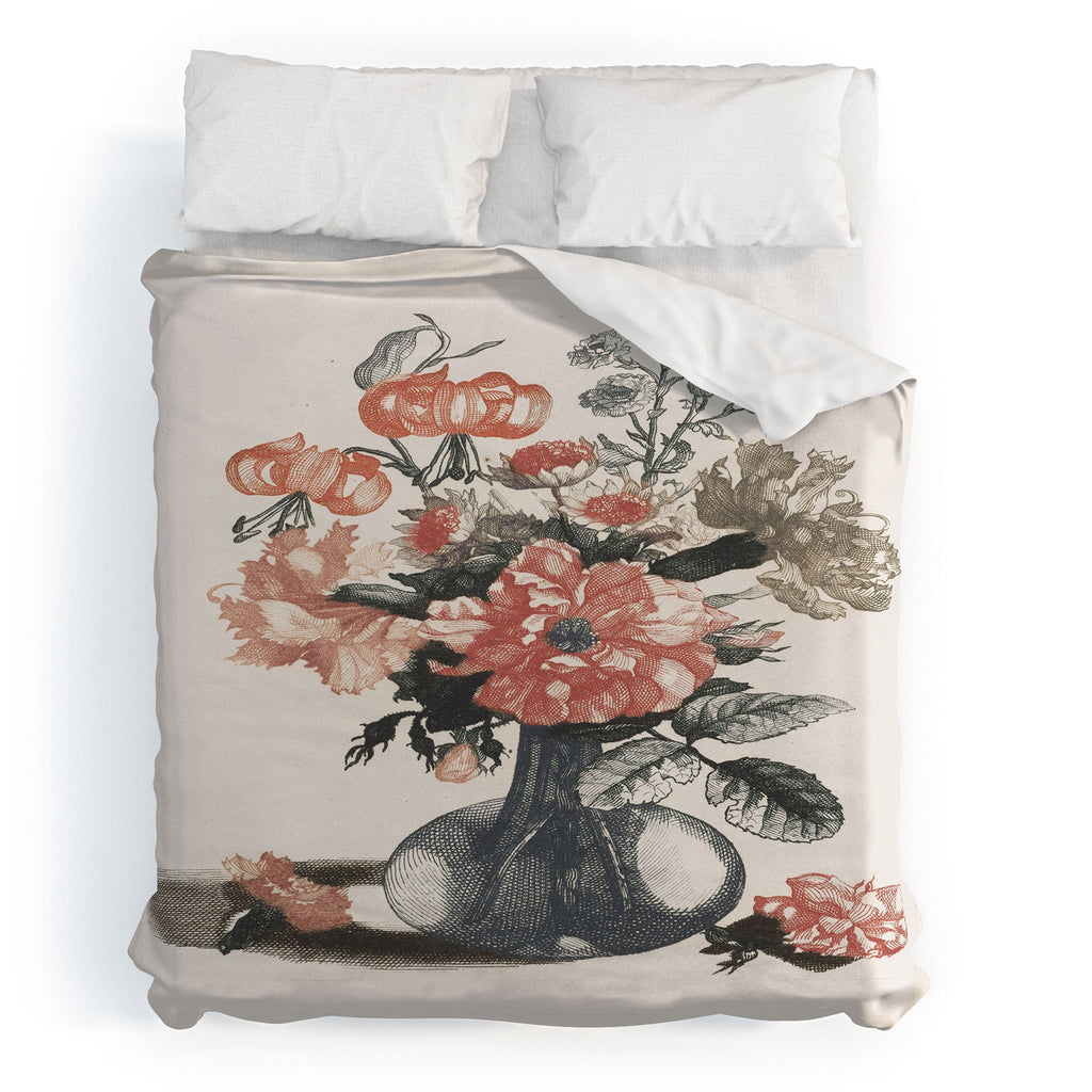 Shopability Five Prints of Flowers in Vase Duvet Cover