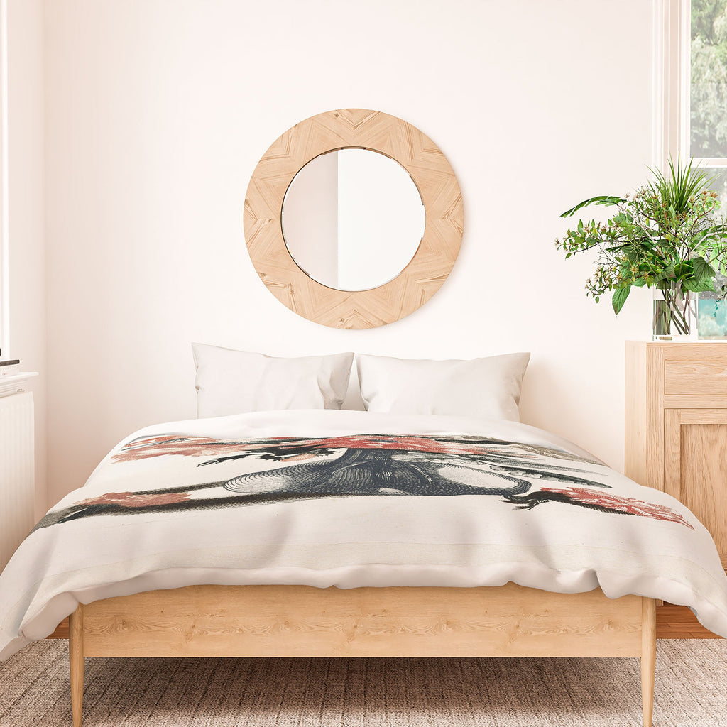Shopability Five Prints of Flowers in Vase Duvet Cover