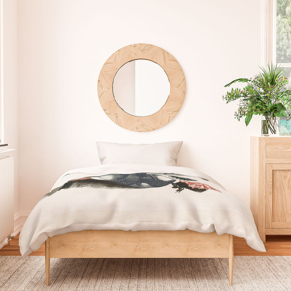 Shopability Five Prints of Flowers in Vase Duvet Cover