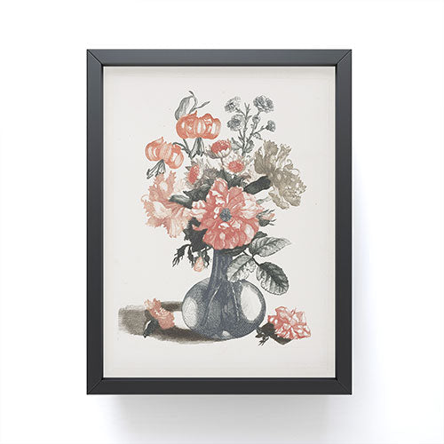 Shopability Five Prints of Flowers in Vase Framed Mini Art Print