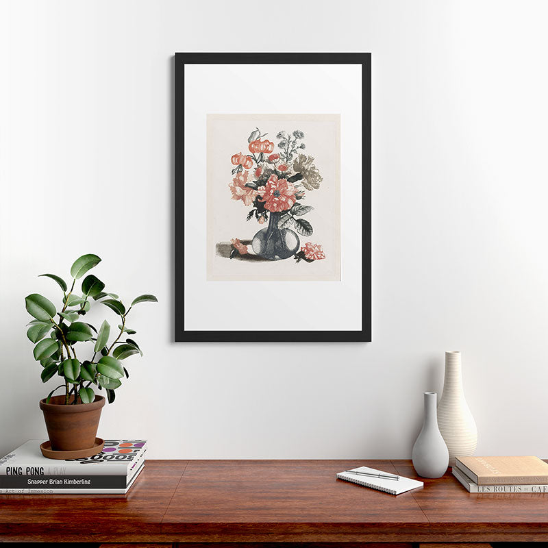 Shopability Five Prints of Flowers in Vase Framed Art Print