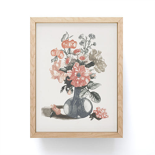 Shopability Five Prints of Flowers in Vase Framed Mini Art Print