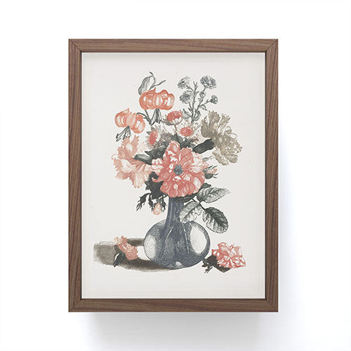 Shopability Five Prints of Flowers in Vase Framed Mini Art Print