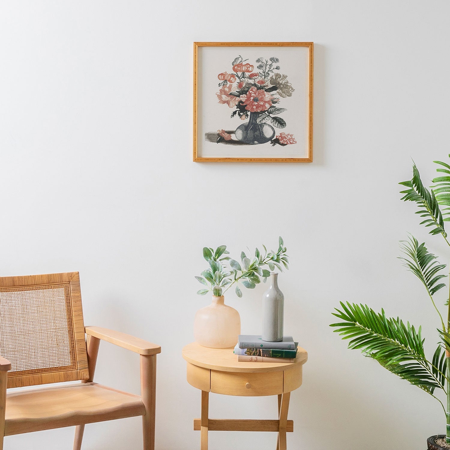 Shopability Five Prints of Flowers in Vase Framed Wall Art