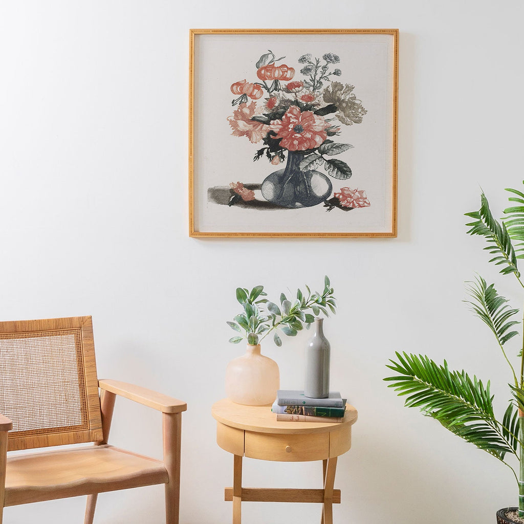 Shopability Five Prints of Flowers in Vase Framed Wall Art