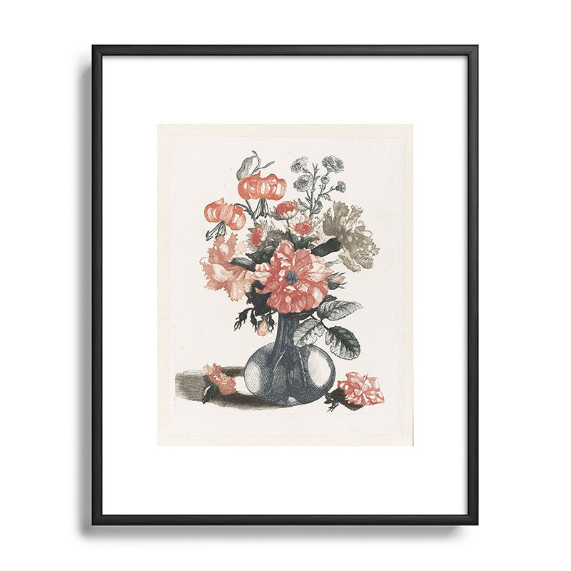 Shopability Five Prints of Flowers in Vase Metal Framed Art Print