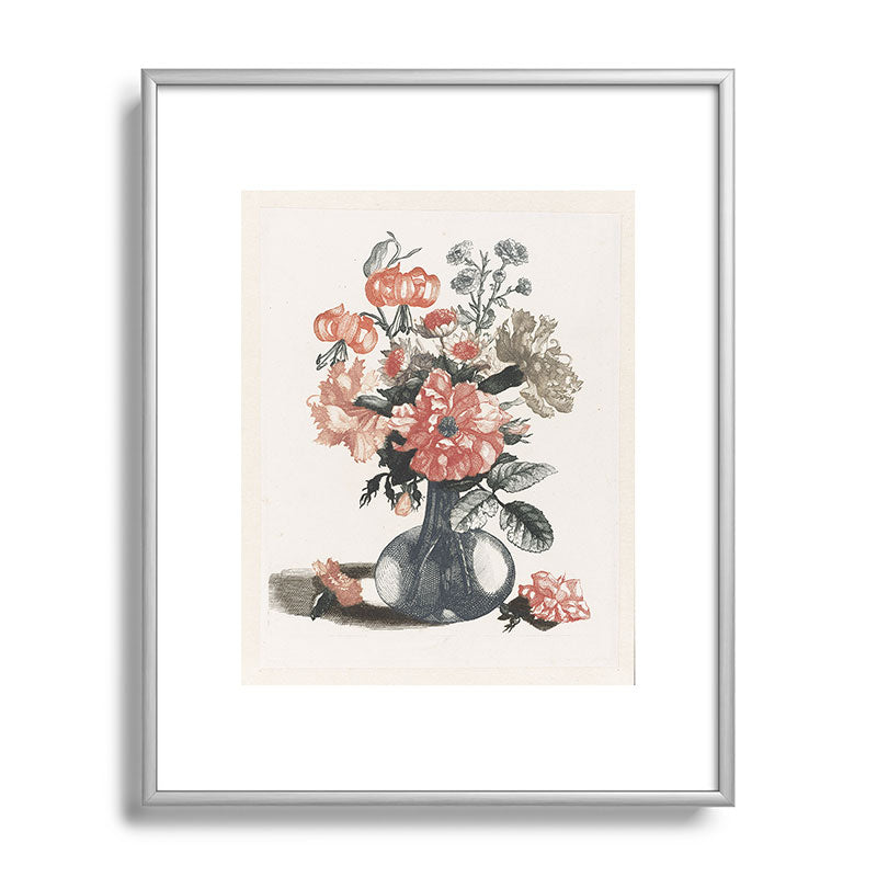 Shopability Five Prints of Flowers in Vase Metal Framed Art Print