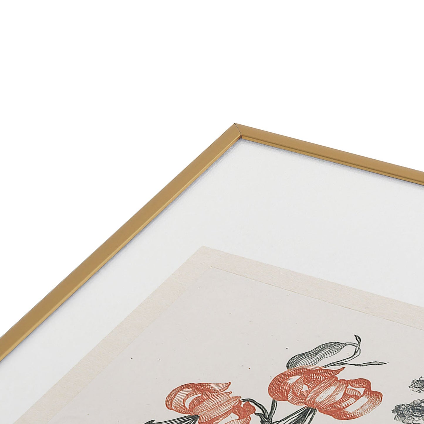 Shopability Five Prints of Flowers in Vase Metal Framed Art Print