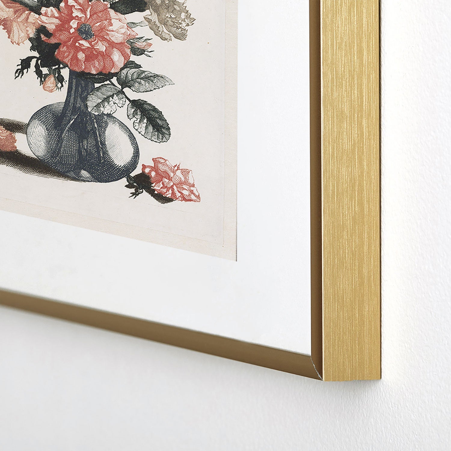 Shopability Five Prints of Flowers in Vase Metal Framed Art Print