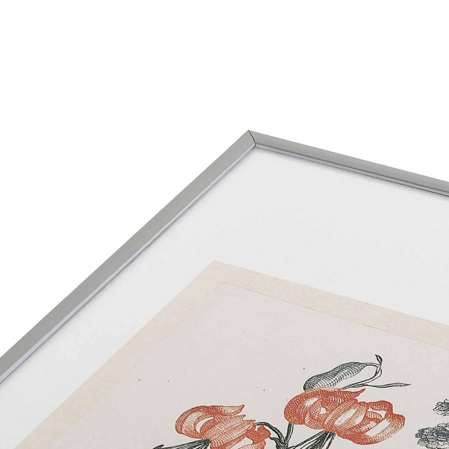 Shopability Five Prints of Flowers in Vase Metal Framed Art Print