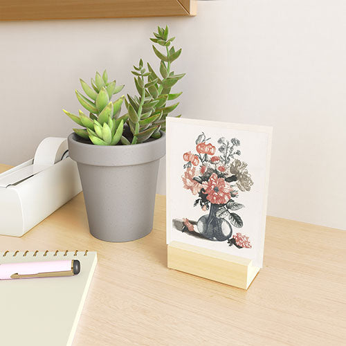 Shopability Five Prints of Flowers in Vase Mini Art Print