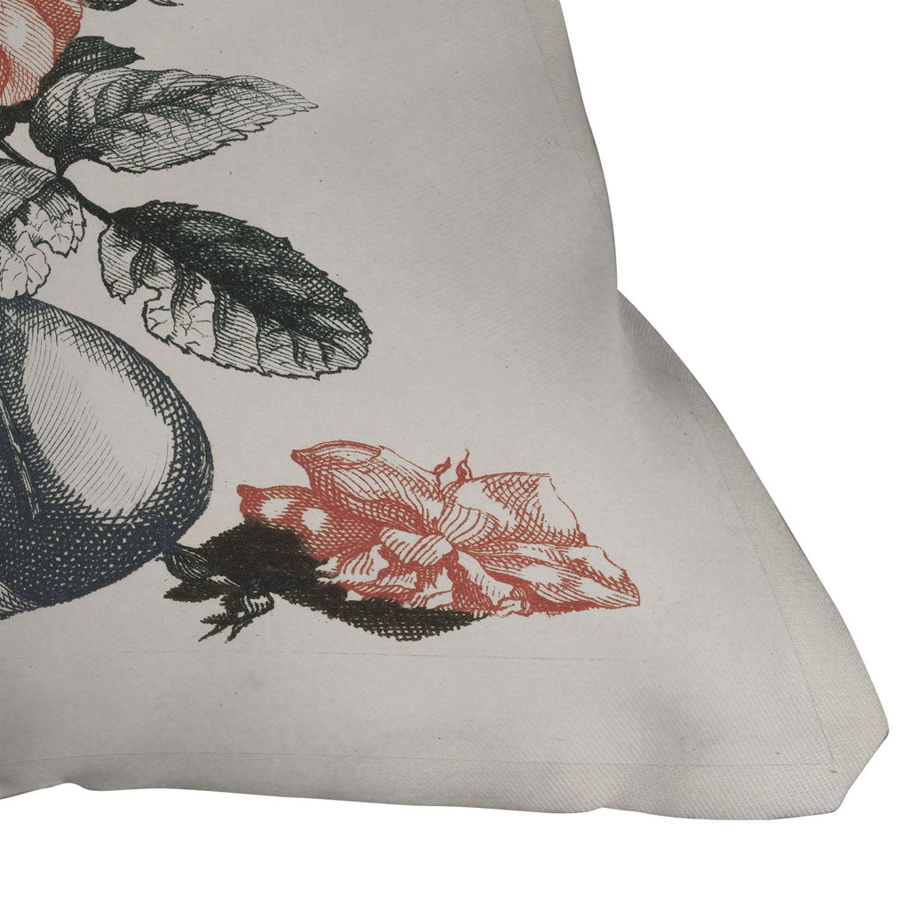 Shopability Five Prints of Flowers in Vase Outdoor Throw Pillow