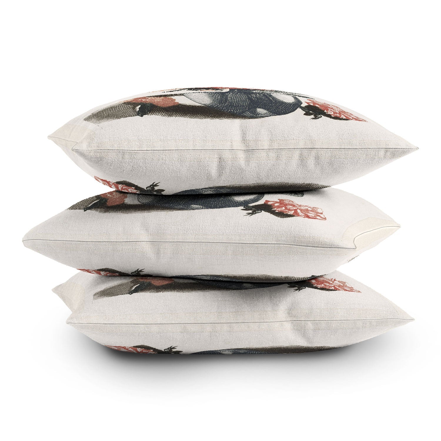 Shopability Five Prints of Flowers in Vase Outdoor Throw Pillow