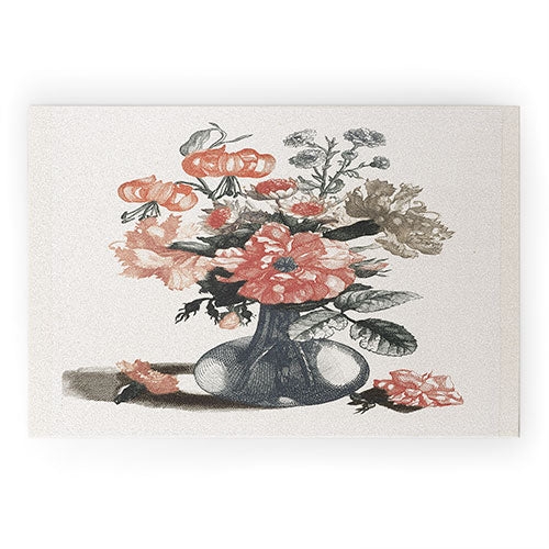 Shopability Five Prints of Flowers in Vase Welcome Mat