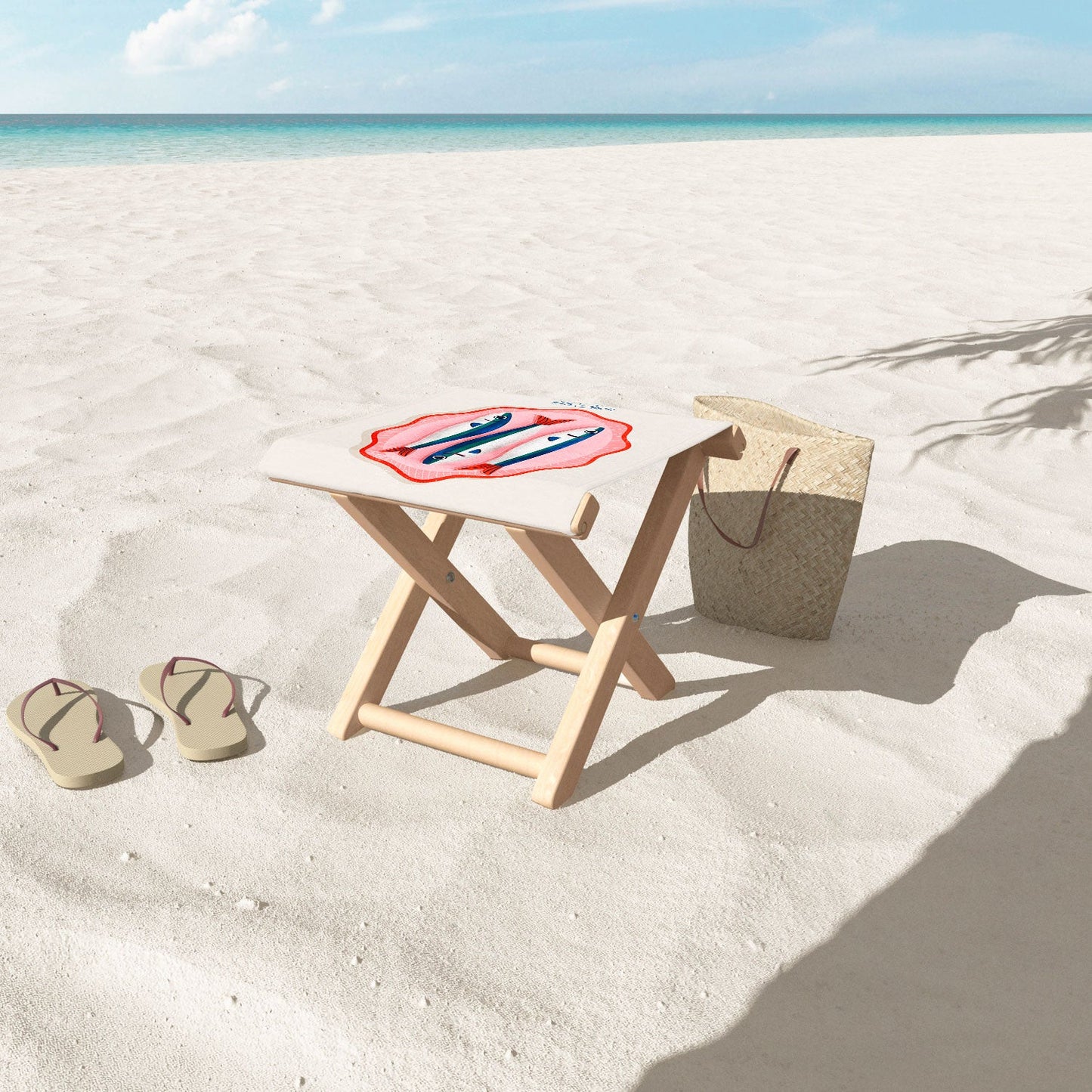 showmemars The Best Fish In Town Folding Stool