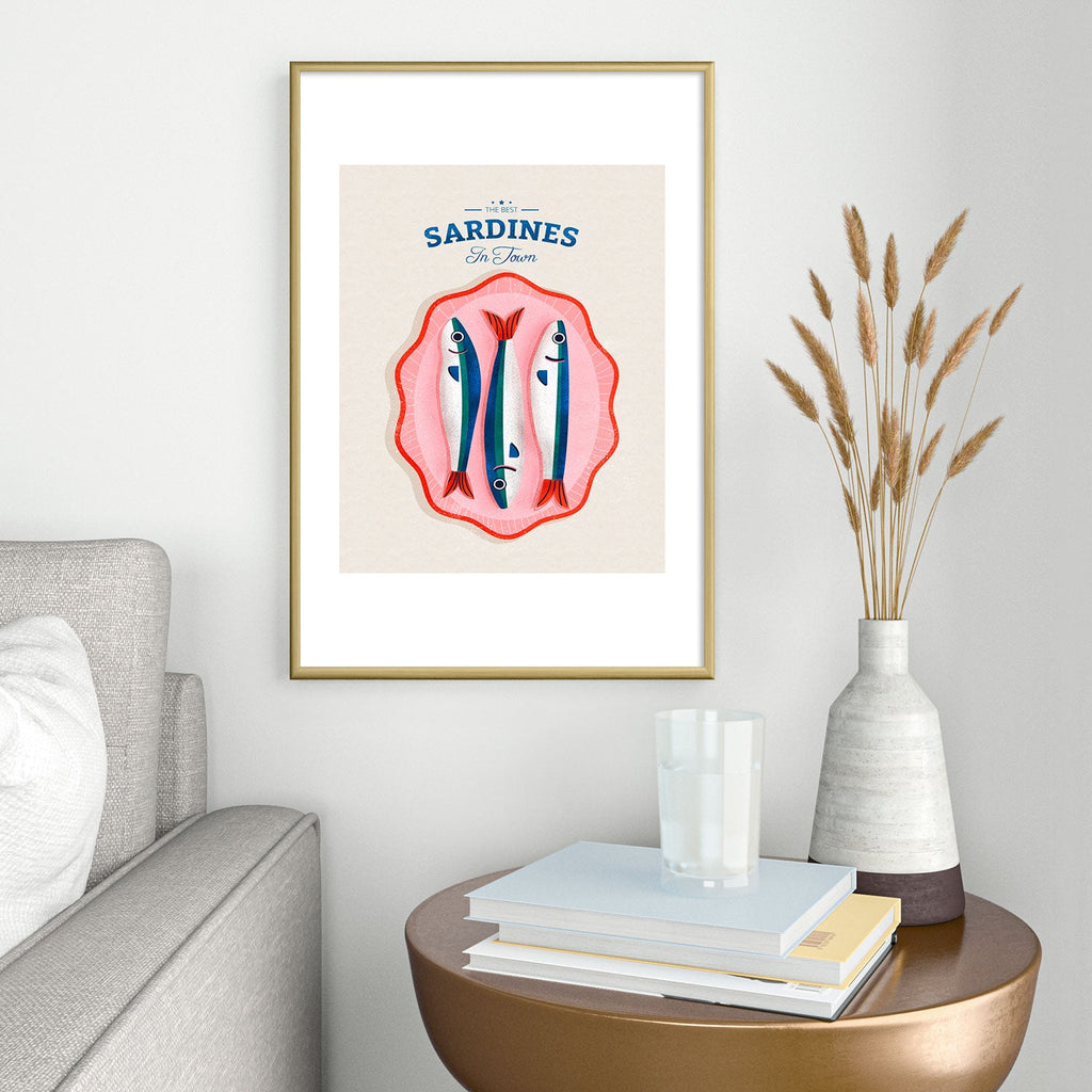 showmemars The Best Fish In Town Metal Framed Art Print