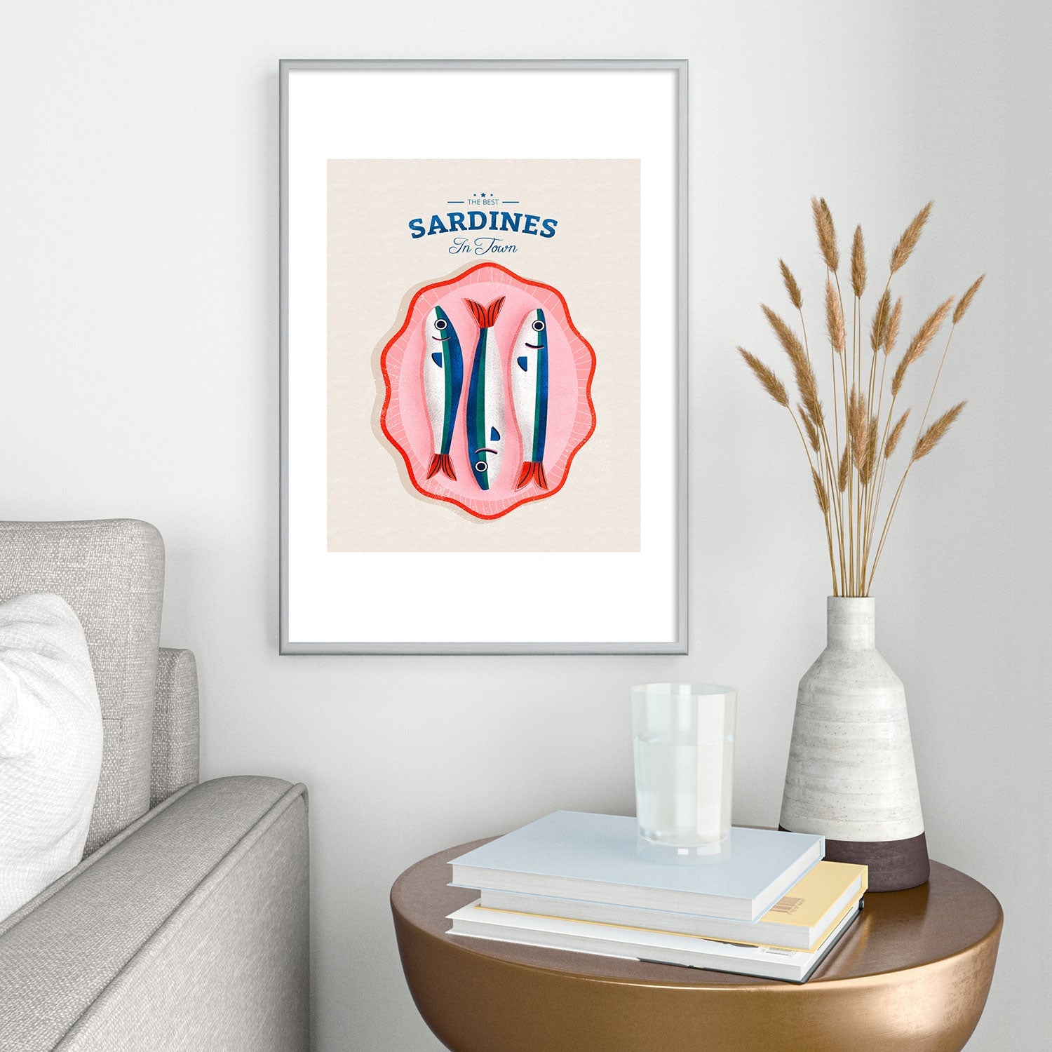 showmemars The Best Fish In Town Metal Framed Art Print