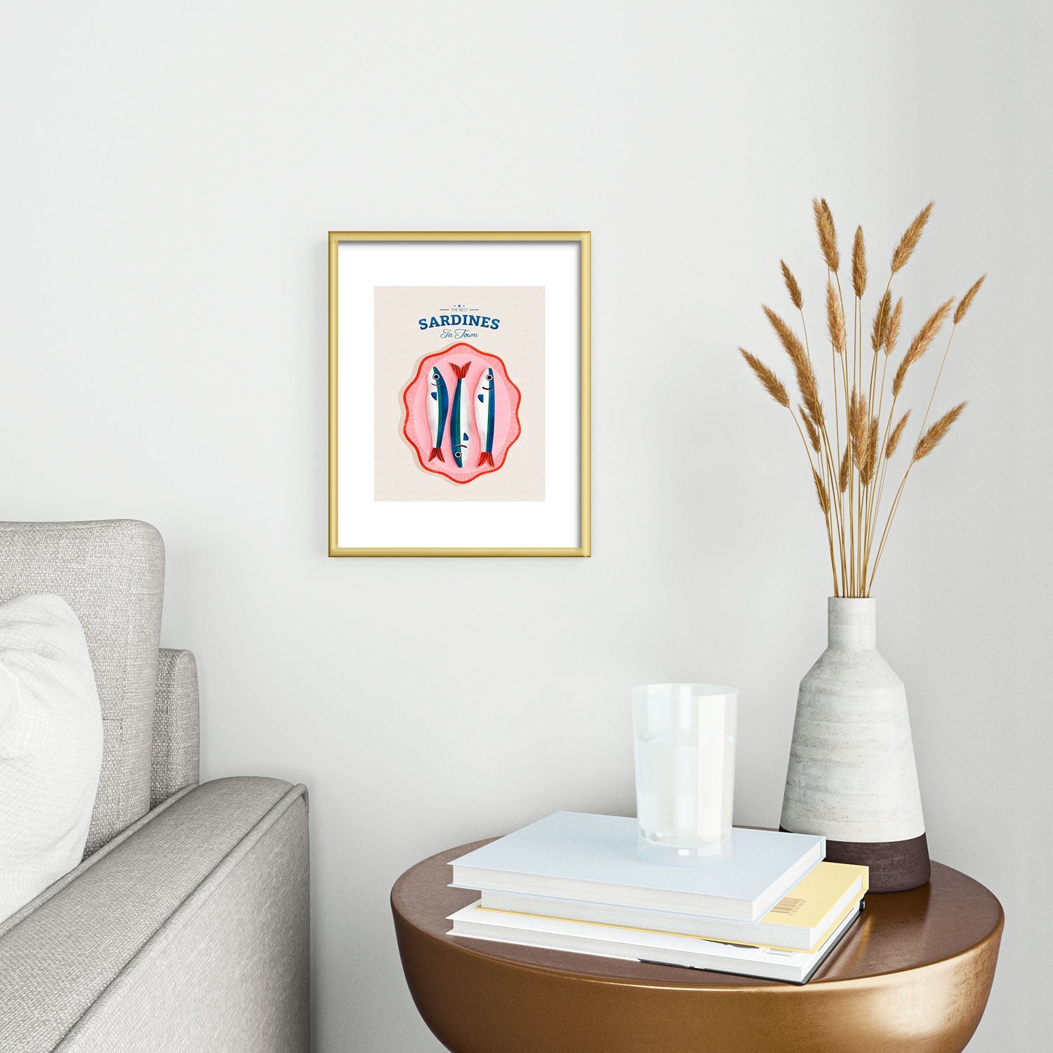 showmemars The Best Fish In Town Metal Framed Art Print