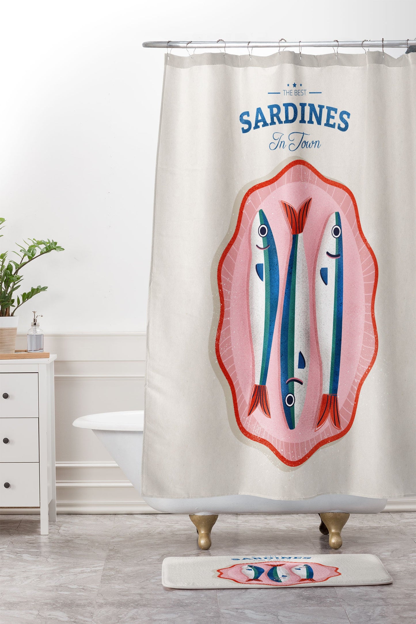 showmemars The Best Fish In Town Memory Foam Bath Mat