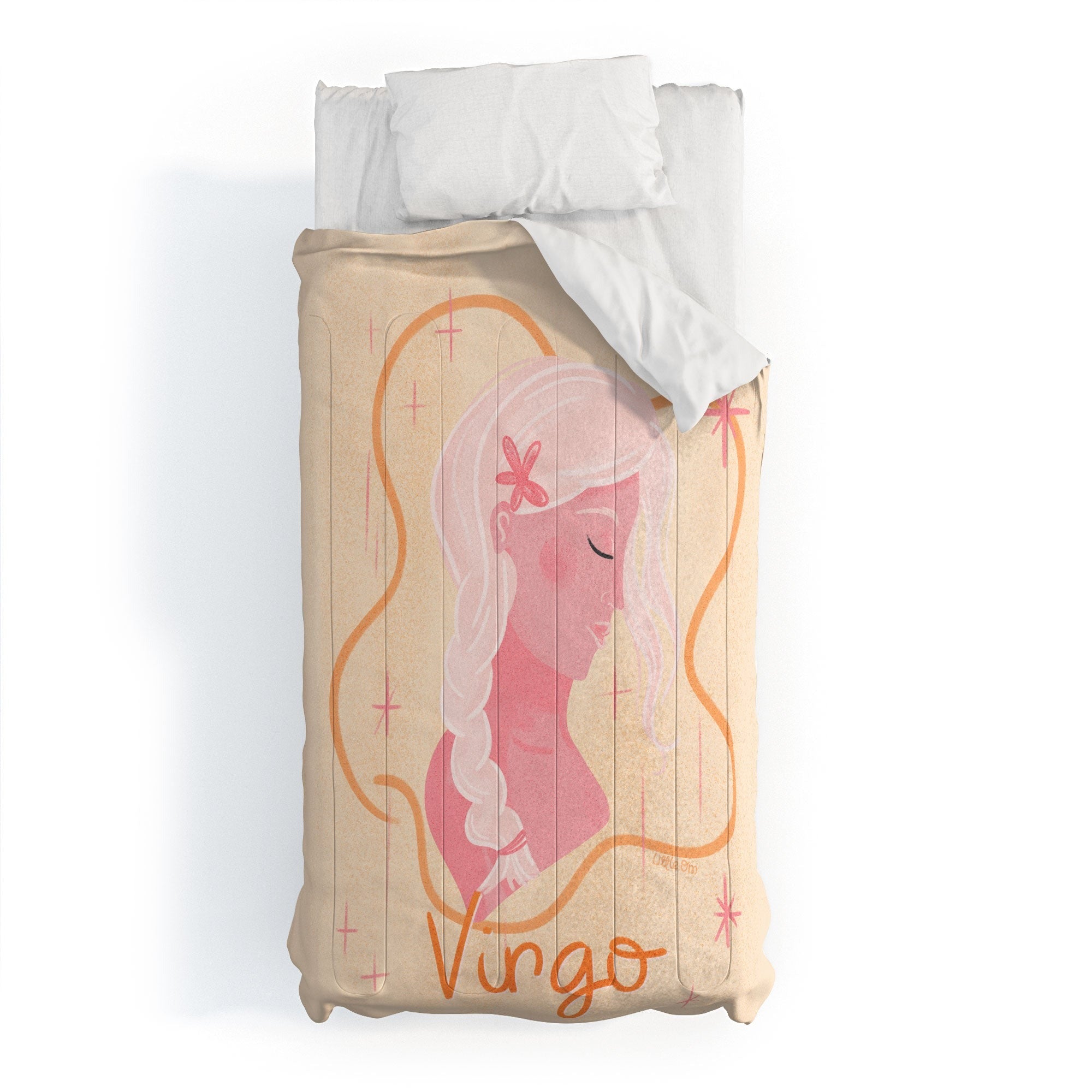 Little Om Zodiac Sign Virgo Comforter
