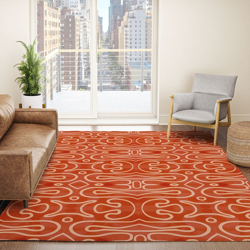 Mirimo Venexiana Burnt Orange Area Rug