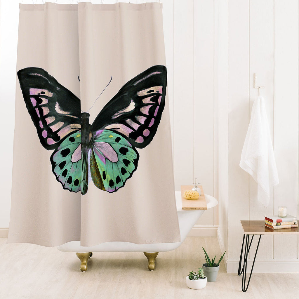Sisi and Seb Funky Butterfly Shower Curtain