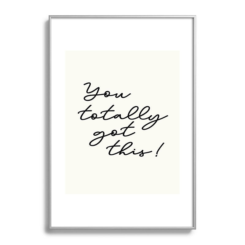 Sisi and Seb You totally got this Metal Framed Art Print