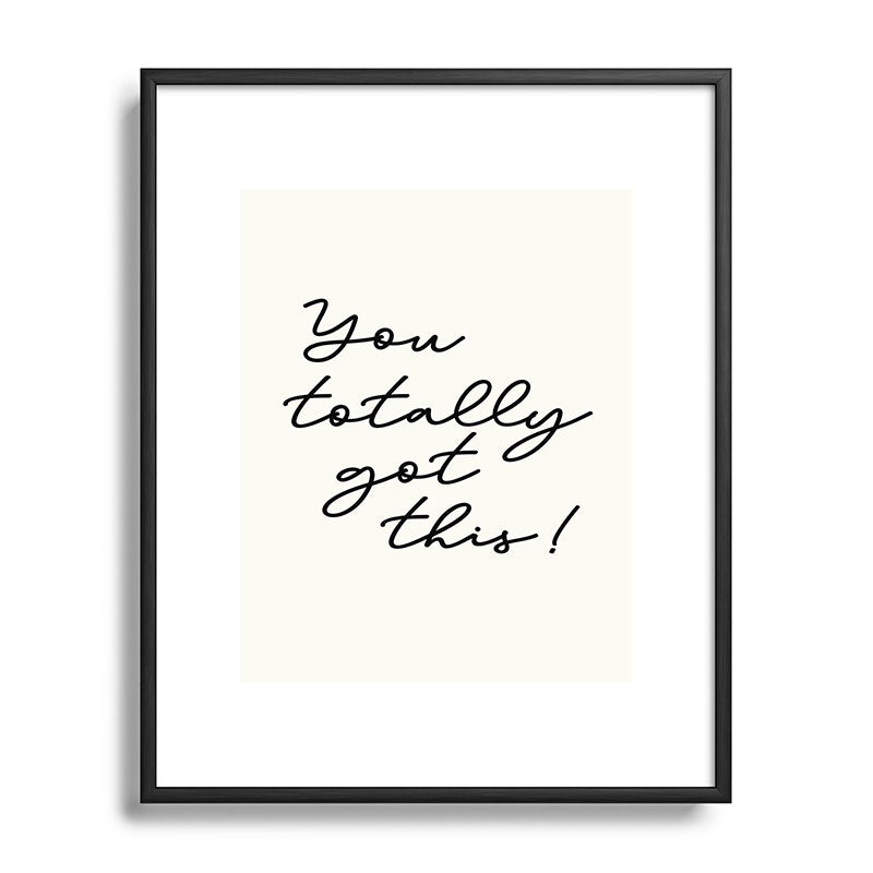 Sisi and Seb You totally got this Metal Framed Art Print
