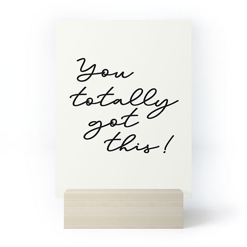 Sisi and Seb You totally got this Mini Art Print