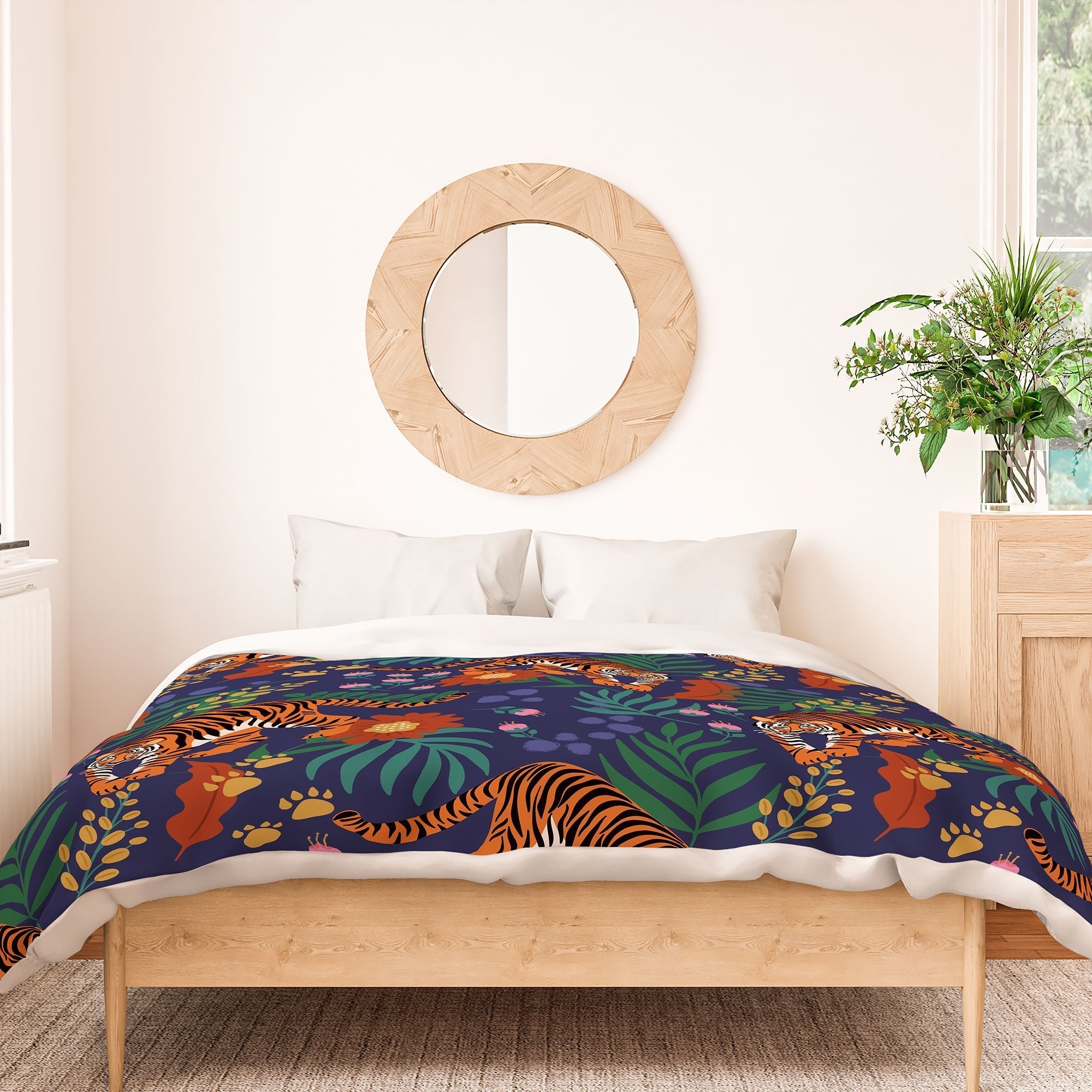 Design by Spark Tiger of the Glorious Jungle Duvet Cover