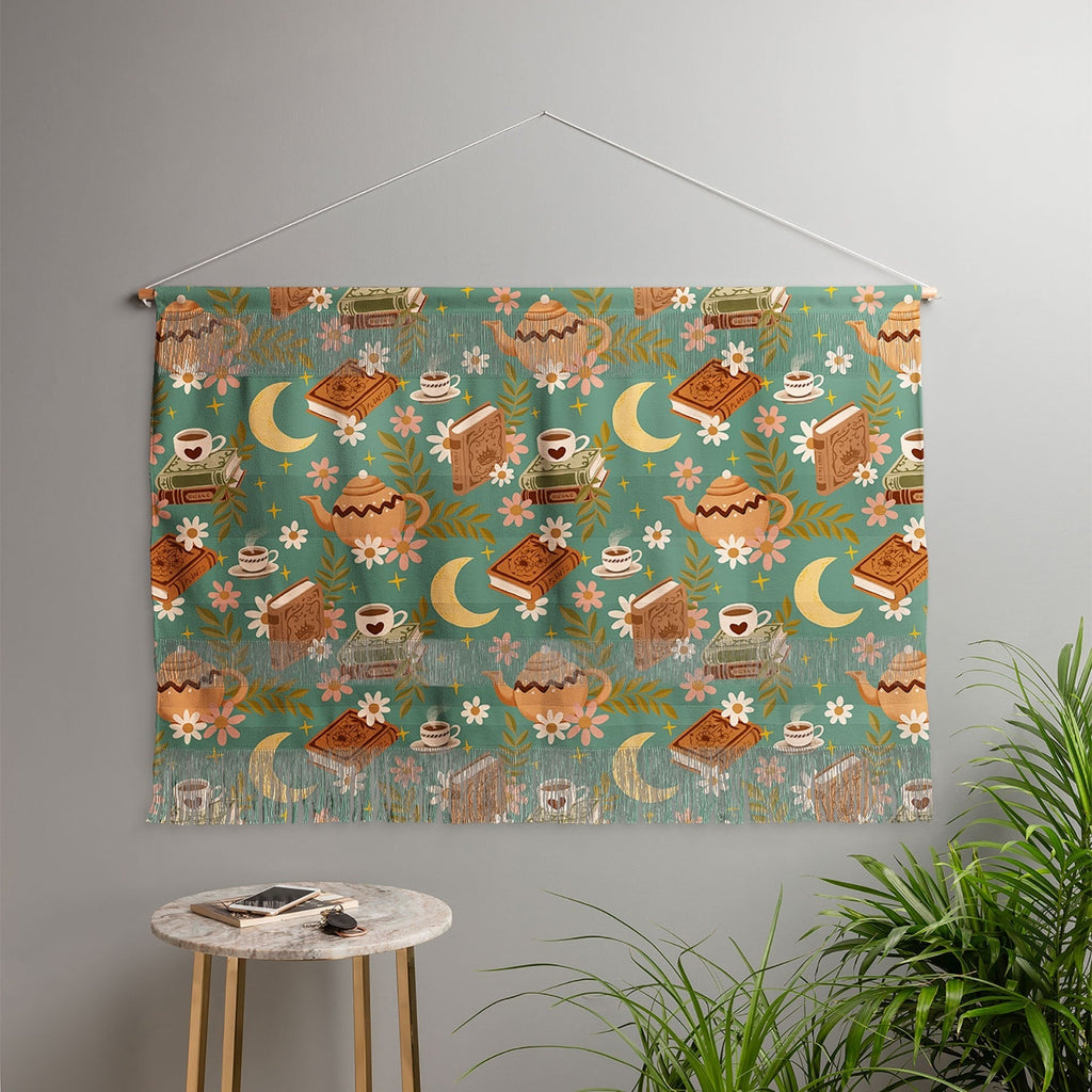 Avenie Moonlit Reading Nook I Wall Hanging Landscape