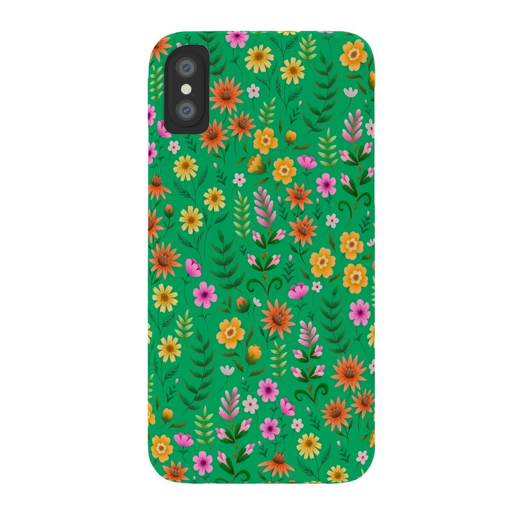 Pimlada Phuapradit Ditsy Spring Floral Green Phone Case