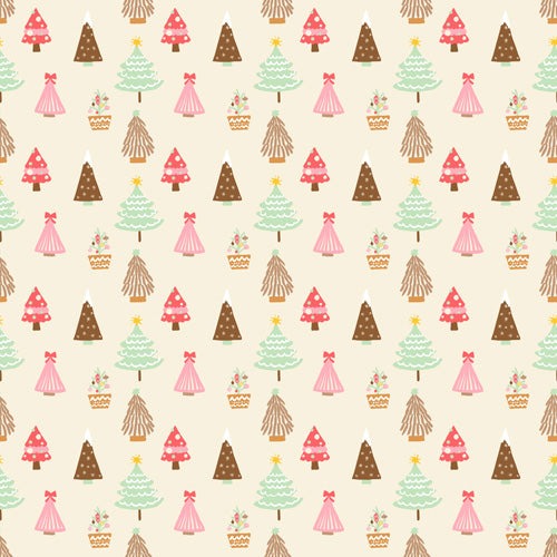 Design by Spark Christmas Tree Delight Shower Curtain